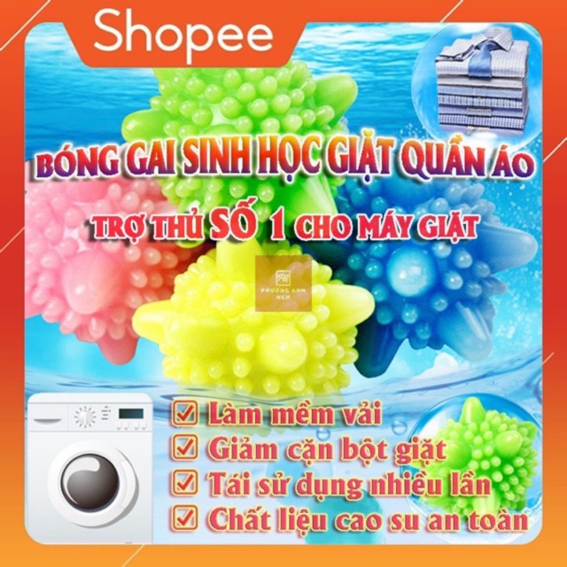 Viên giặt❗️SALE❗️Cầu gai giặt quần áo thay thế bột giặt bảo đảm an toàn cho sức khỏe CG01