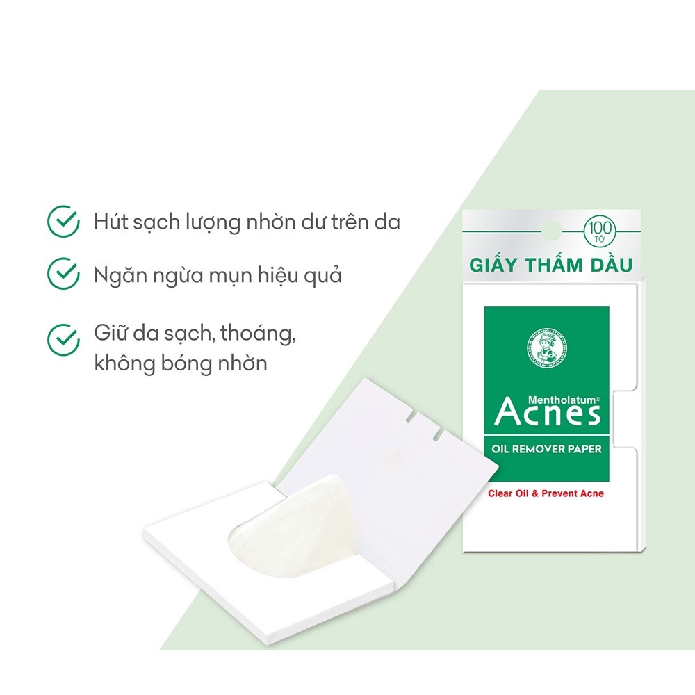 Giấy thấm dầu Acnes 50 tờ (Hàng mẫu)
