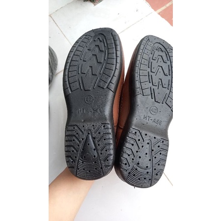 Giày cao su nam - giày lười nam màu nâu size 40-44