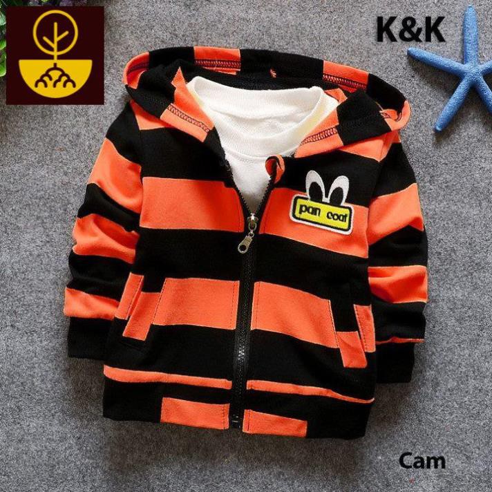 Áo khoác cho bé trai, bé gái, áo có nón, chất da cá mặc ấm - Mi Mi shop