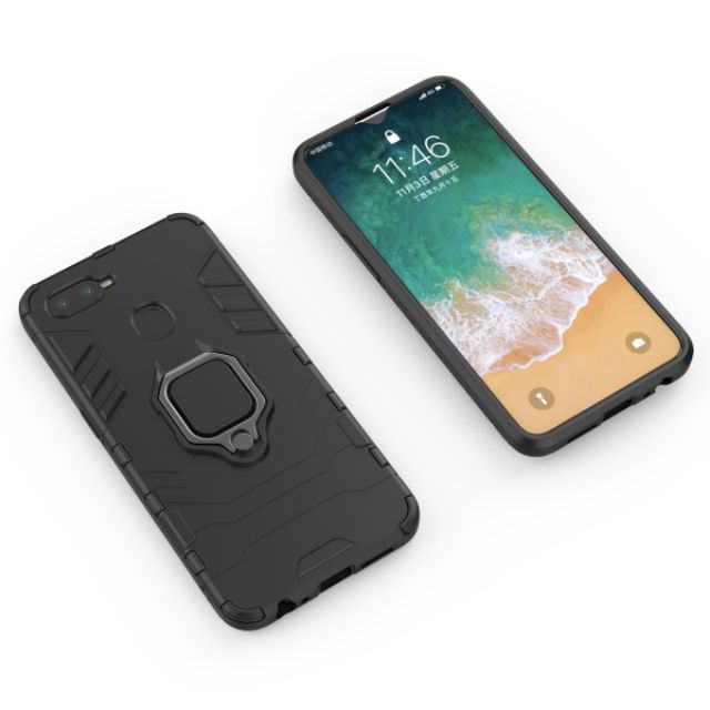 Ốp lưng Oppo F9 chống sốc Iron Man Iring Cao cấp giá đỡ xem phim thời trang cao cấp