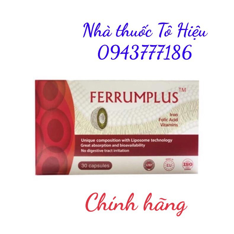 Ferrumplus 30 viên (Chính hãng) - Hỗ Trợ Phòng Ngừa Thiếu Máu