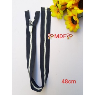 dây kéo khóa màu xanh đen dài 48cm ykk