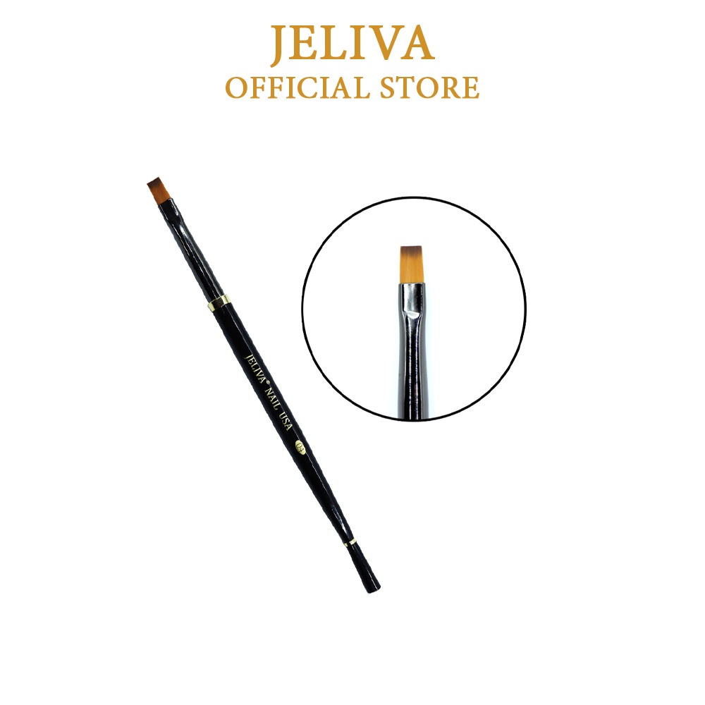 Cọ đắp gel móng đầu vuông JELIVA