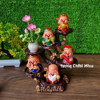 Tượng chibi ông Hỷ 6cm ( trong bộ Ngũ Phúc)