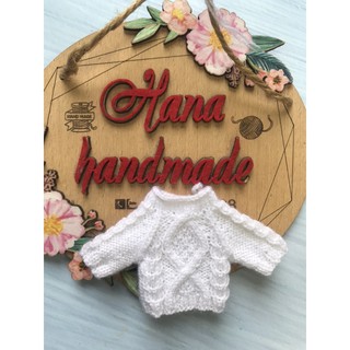Áo len vặn thừng cho búp bê