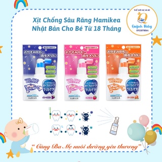 Xịt chống sâu răng Hamikea Nhật Bản cho bé từ 18 tháng