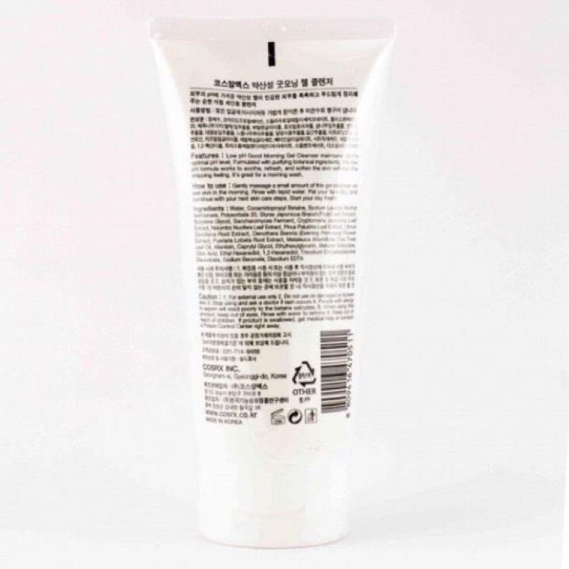 Sữa Rửa Mặt Dạng Gel Cosrx Low pH Good Morning Gel Cleanser