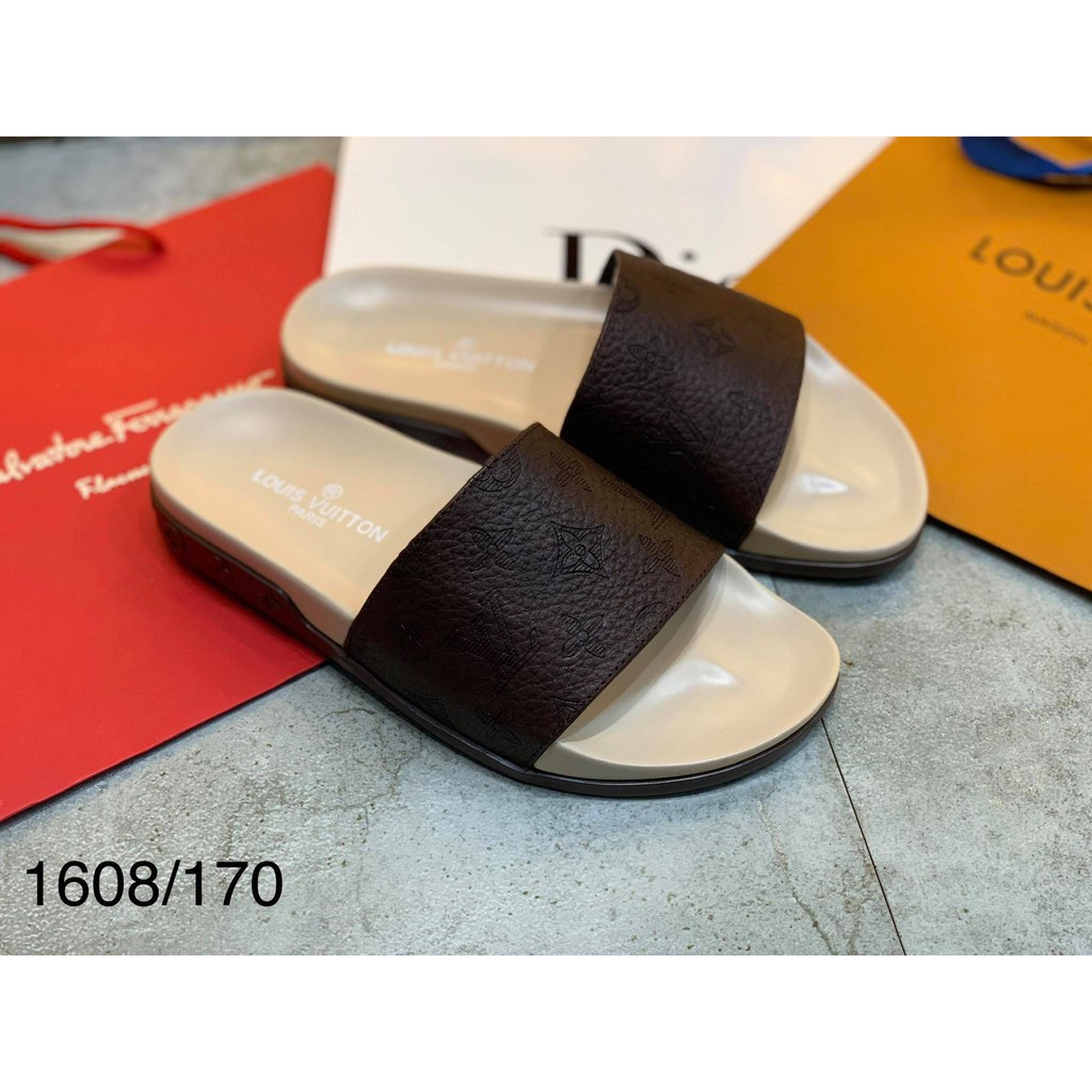 Dép Nam Quai Ngang LV Dép Nam Đế Cao Su.