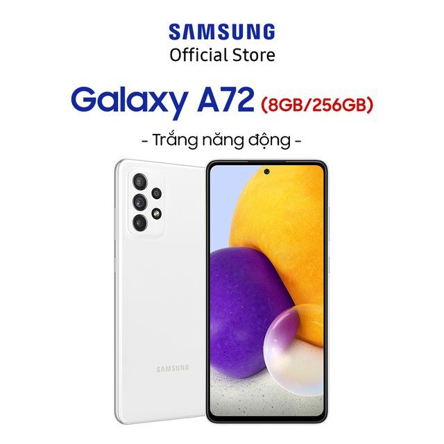 [Mã SKAMA07 giảm 8% đơn 250k]Điện Thoại Samsung Galaxy A72 (8GB/256GB) - Hãng Phân Phối Chính Thức | BigBuy360 - bigbuy360.vn