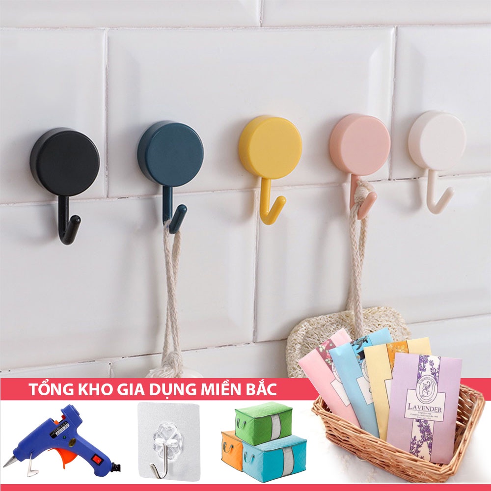 Móc Tròn J3 Dán Tường Treo Đồ Đa Năng - Móc Dính Gắn Tường Trang Trí Decor Nhà Cửa Nhiều Màu Sắc