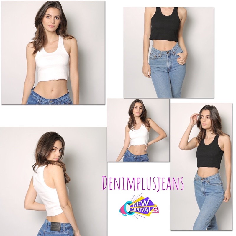 Áo thun ba lỗ nữ form croptop chất thun gân mỏng mát , phong cách thể thao vnxk
