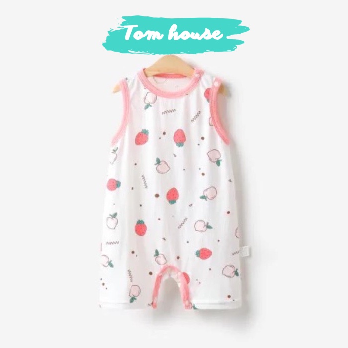 Bộ Body Hè Sát Nách Vải Thông Hơi Thấm Hút Mồ Hôi Cho Bé Trai Bé Gái 𝟏𝟕𝐁𝐃𝐃𝐔