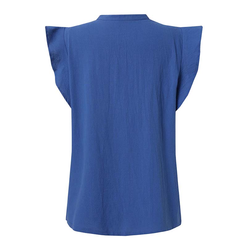 Áo Kiểu ZANZEA Không Tay Cổ Chữ V Màu Trơn Thời Trang Cho Nữ | BigBuy360 - bigbuy360.vn