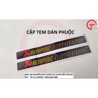 CẶP TEM DÁN PHUỘC CHỮ AKRPOVIC