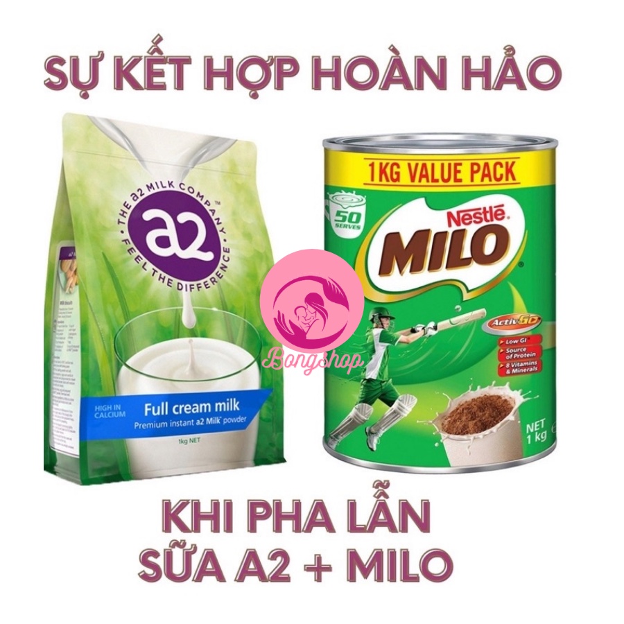 SỮA A2 NGUYÊN KEM DẠNG BỘT CỦA ÚC - SỮA MILO ÚC