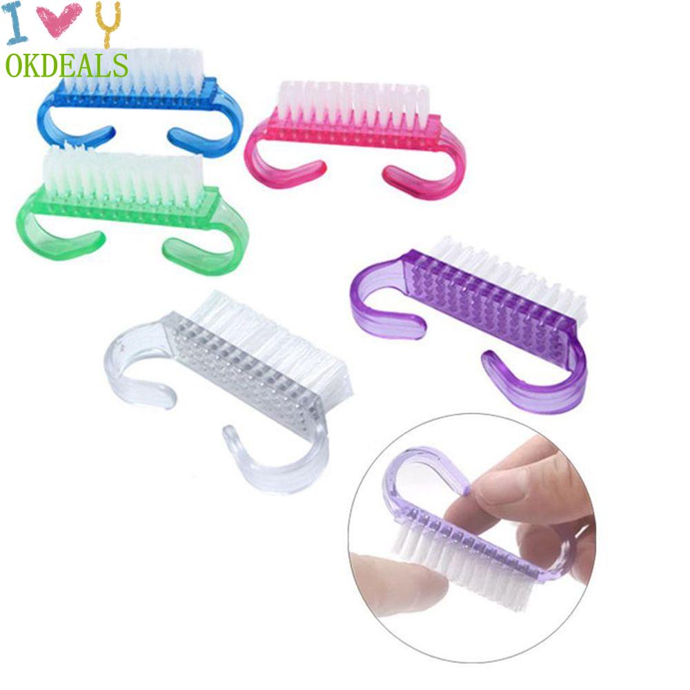 Cọ Lau Chùi Móng Tay Chuyên Nghiệp Bằng Nhựa 5 Màu Sắc
