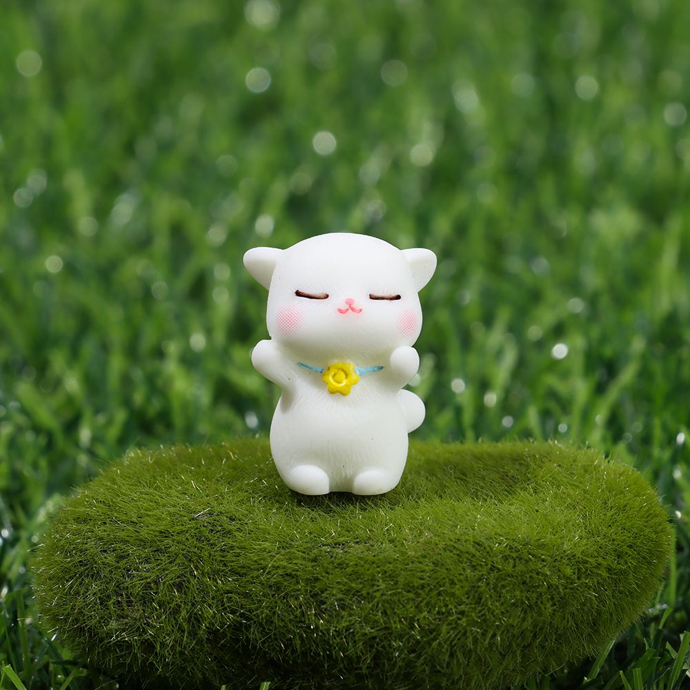 Đồ trang trí Mèo Và Hoa Hướng Dương Mini Dễ Thương Dùng Trang Trí Tiểu Cảnh/ Sân Vườn