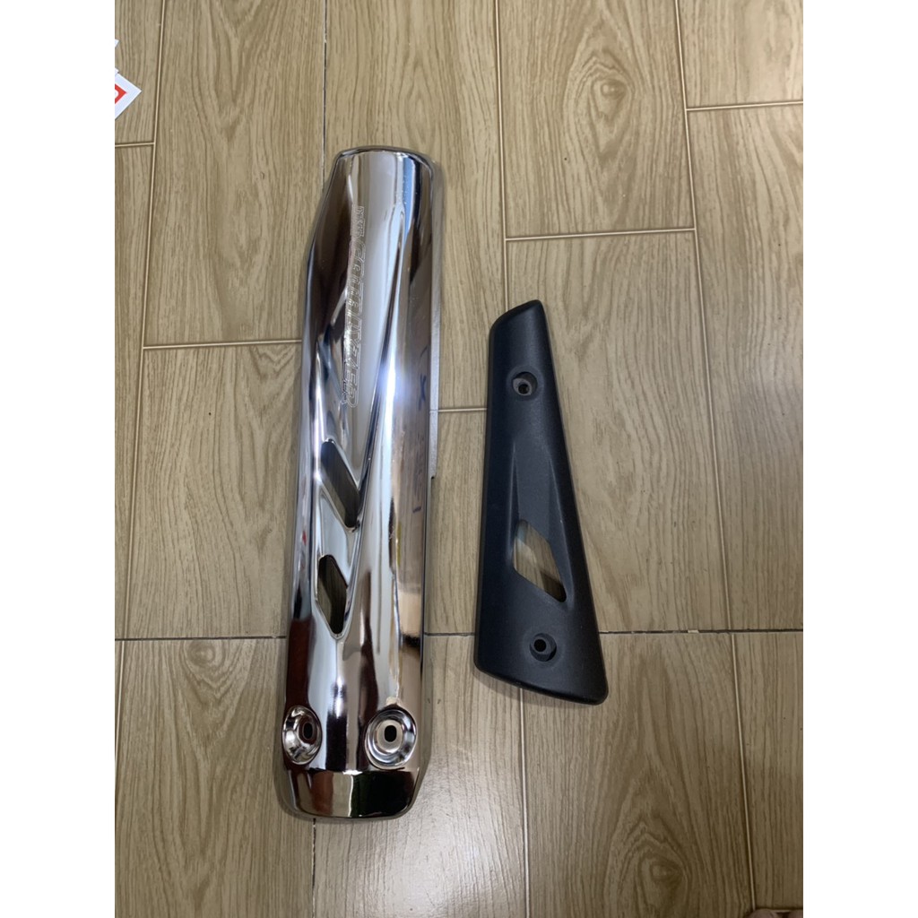 Ốp pô xe exciter đời 2010 inox gắn như zin