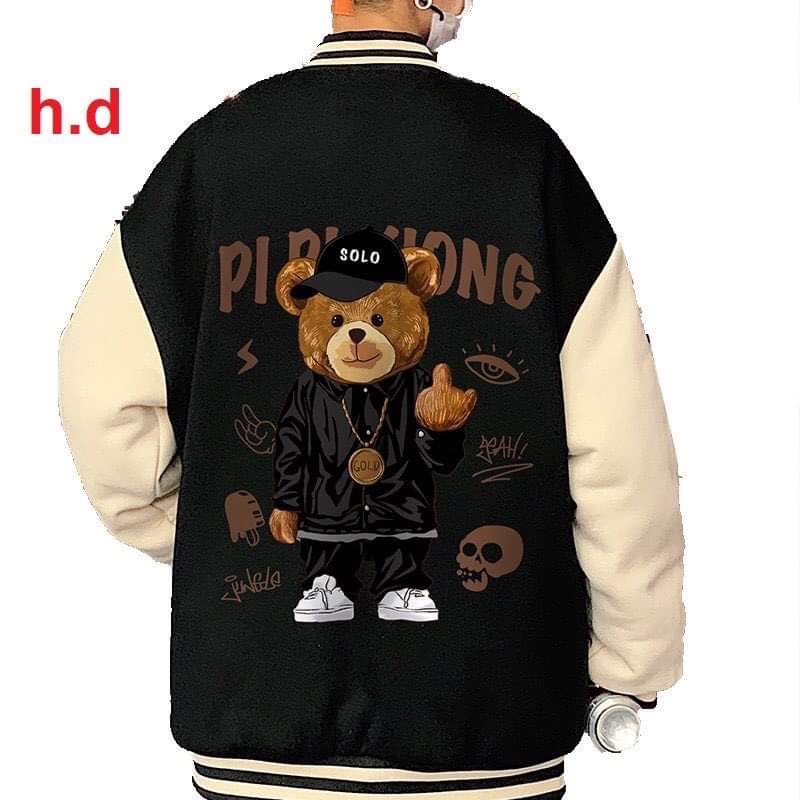Áo khoác bomber gấu SOLO HD12
