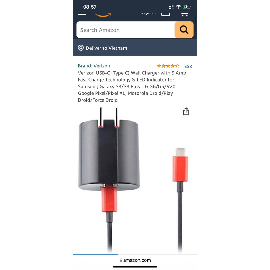 Sạc nhanh 30W chính hãng Verizon QC 3.0