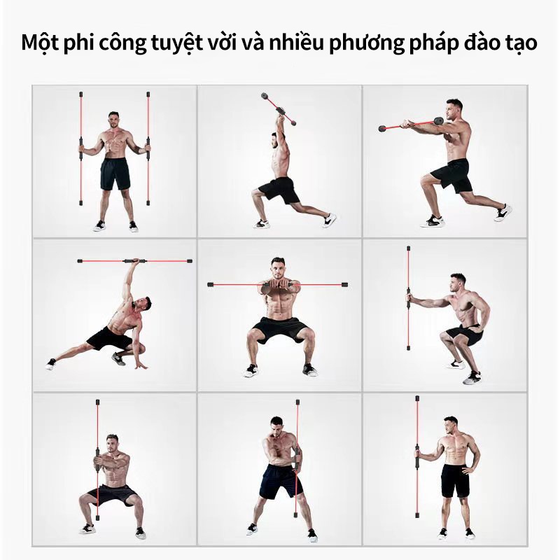 dụng cụ thể dục thanh rung đàn hồi tập gym siêu hot  Tại Nhà Siêu Bền  Felix Tại Nhà Siêu Bền