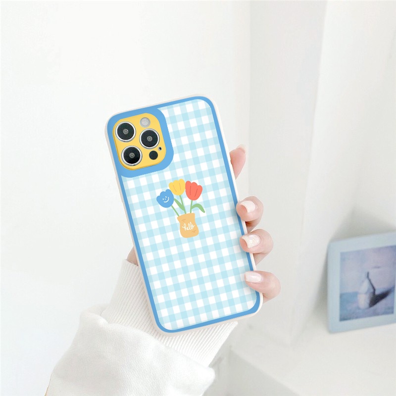 ỐP iphone Hoa thỏ xanh ốp dẻo bảo vệ cam ip 6splus/7/7plus/8/8plus/x/xr/xs/11/12/pro/max/plus/13promax tr375