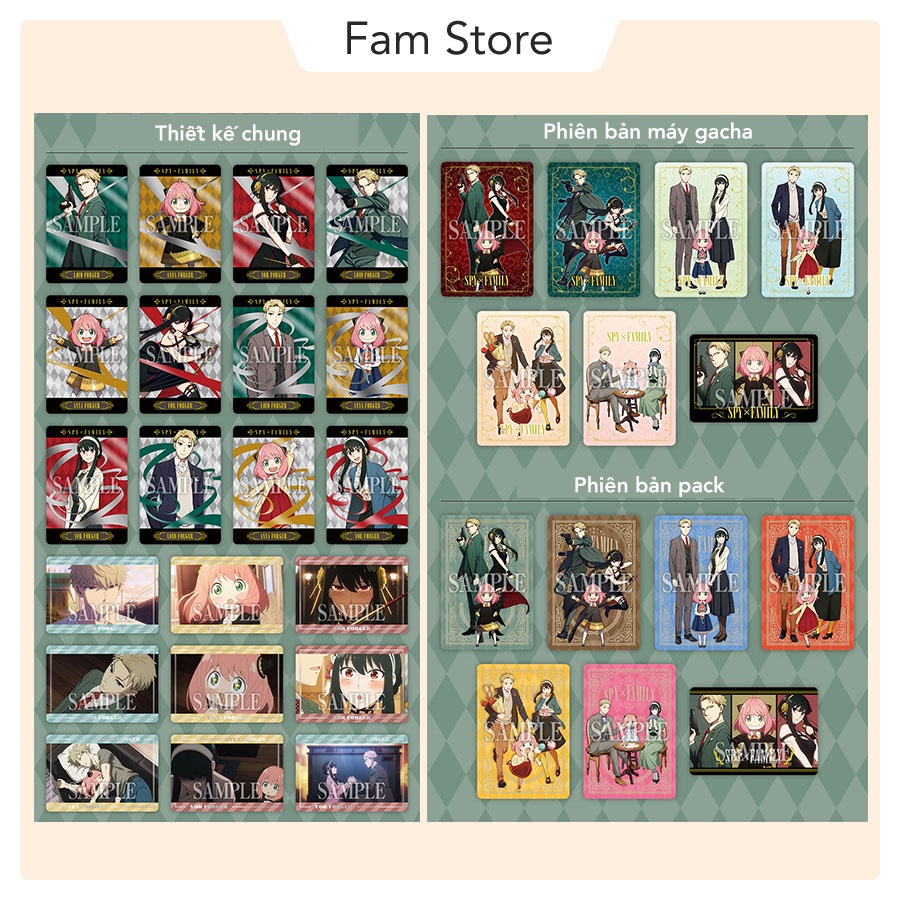 Pack thẻ Spy x Family Metal Card Collection
