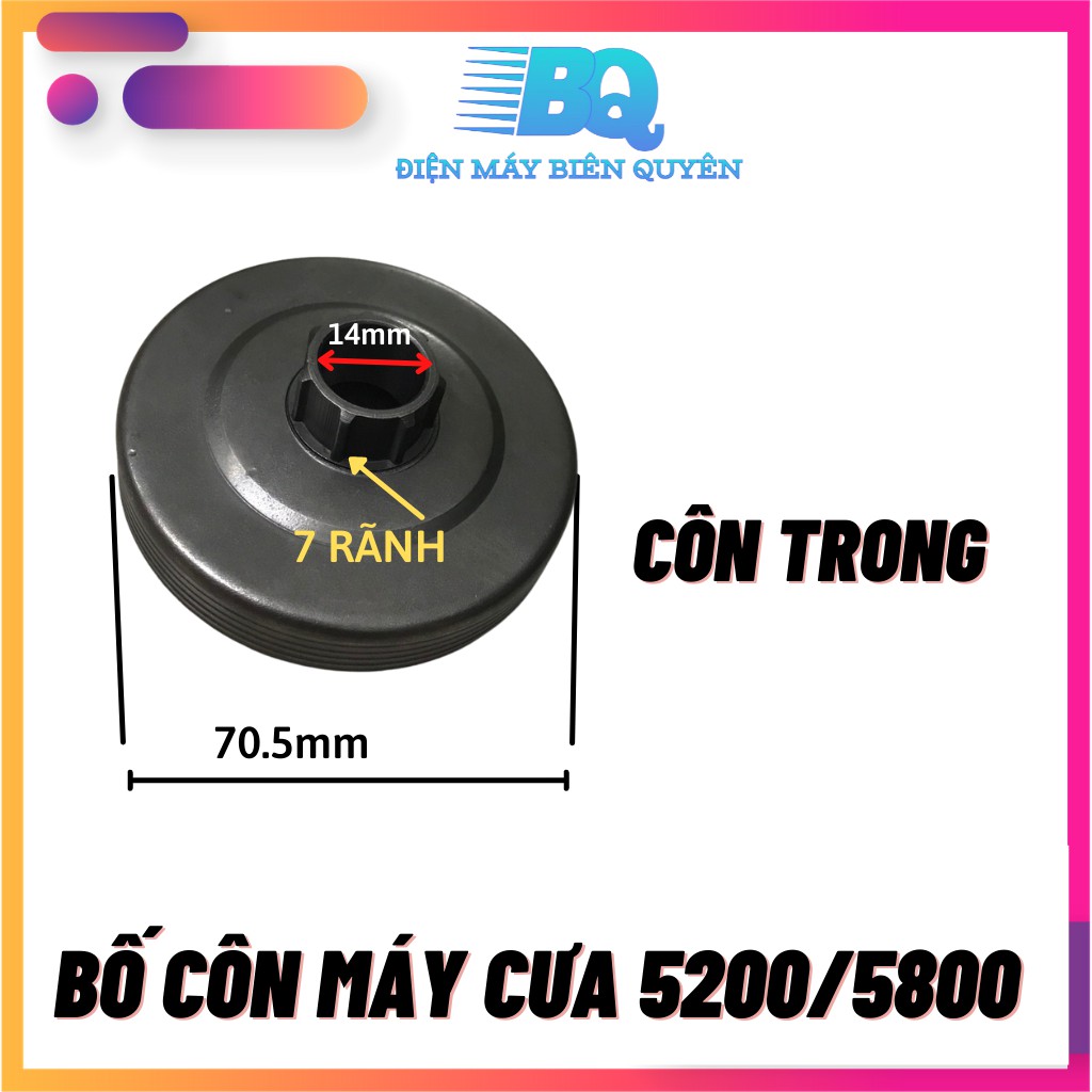 Bố côn máy cưa xích 5200 5800 côn trong côn ngoài