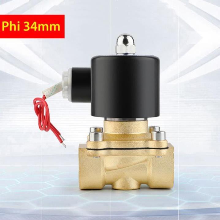 Van điện từ phi 34mm / 220v, van nước đóng mở bằng điện