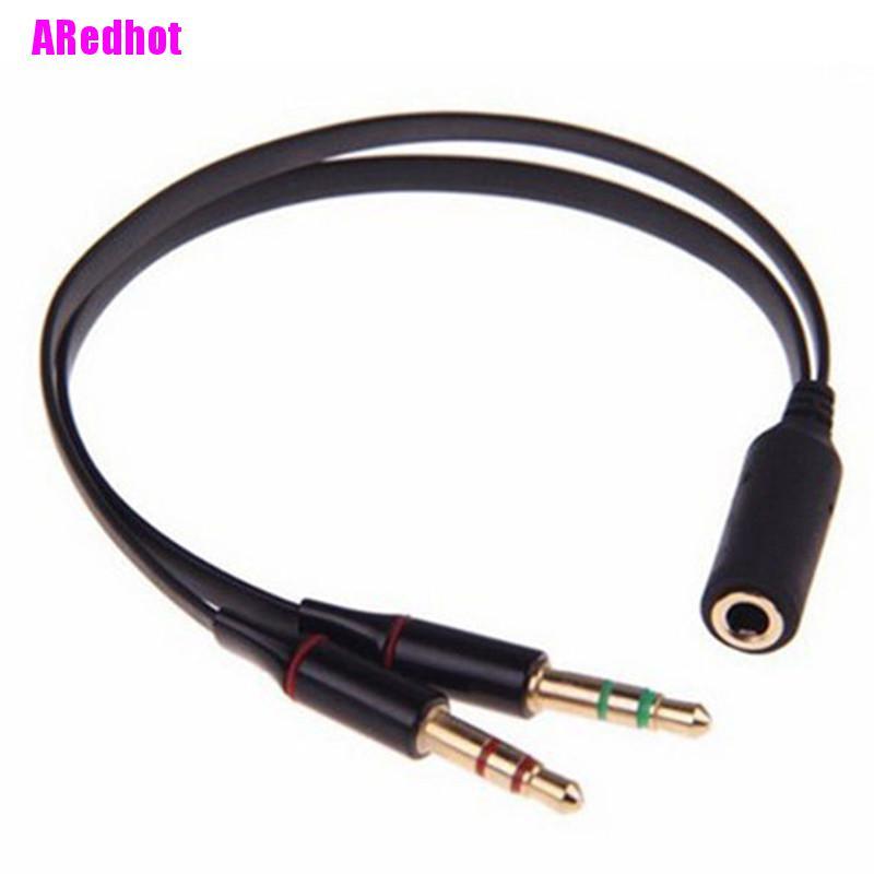 Cáp Chuyển Đổi Âm Thanh Hình Chữ Y Từ 3.5mm Sang 2 Ổ Cắm