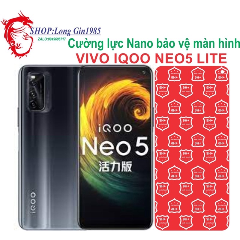 Vivo IQOO Neo 5 Lite Cường lực Nano chống va đập chống trầy xước tốt