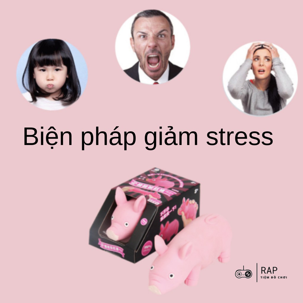 Mô hình lợn hồng heo silicon siêu co giãn, đàn hồi thay đổi hình dáng giúp giảm stress - Rap