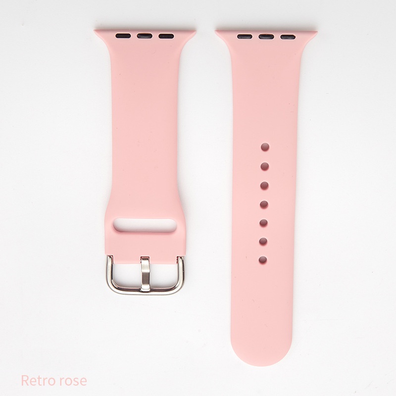 Dây đeo đồng hồ JANSIN bằng silicon mềm thay thế thích hợp cho Apple Watch 45mm 41mm 44mm 40mm 42mm 38mm