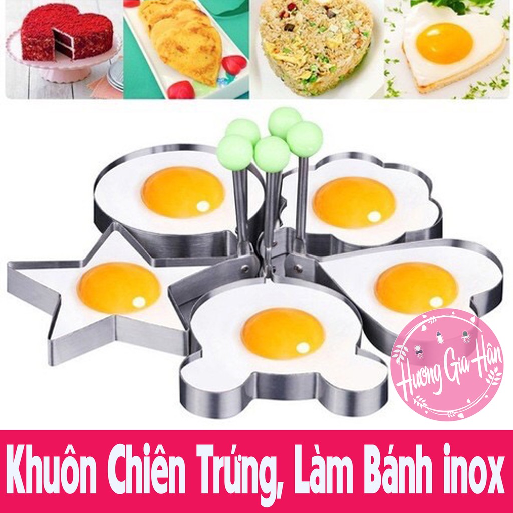 Khuôn Chiên Trứng, Khuôn Làm Bánh Tiện Dụng Bằng inox - goodbaby, luvamo, hanhdecal, shop mẹ xôi