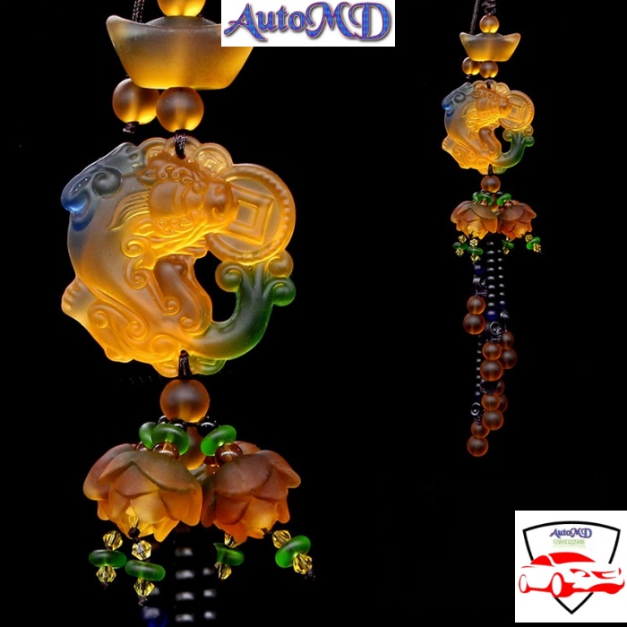 Dây Khánh Treo Gương Xe Ô tô Cá Chép Hóa Rồng Phong Thủy Mang May Mắn