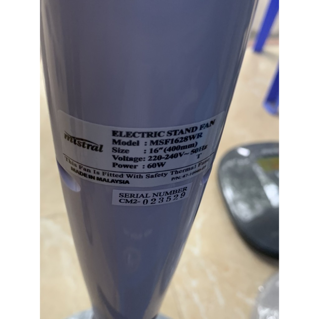 Quạt cây Mistral MSF1628WR - Có điều khiển từ xa - Nhâp khẩu Malaysia - Thương hiệu Úc - Quạt đứng