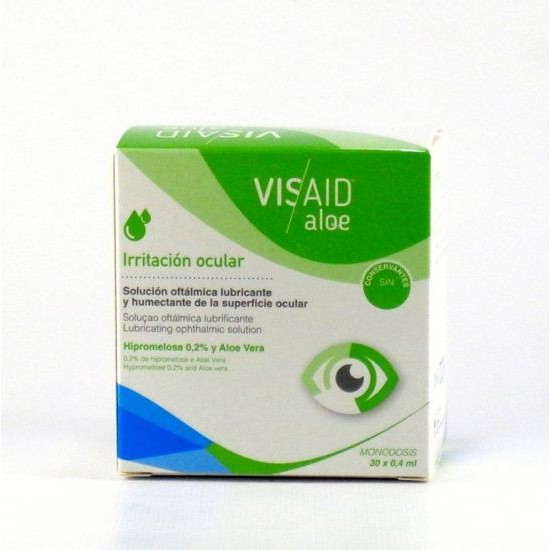 Nhỏ mắt VISAID ALOE hộp 30 tép dành cho mắt khô