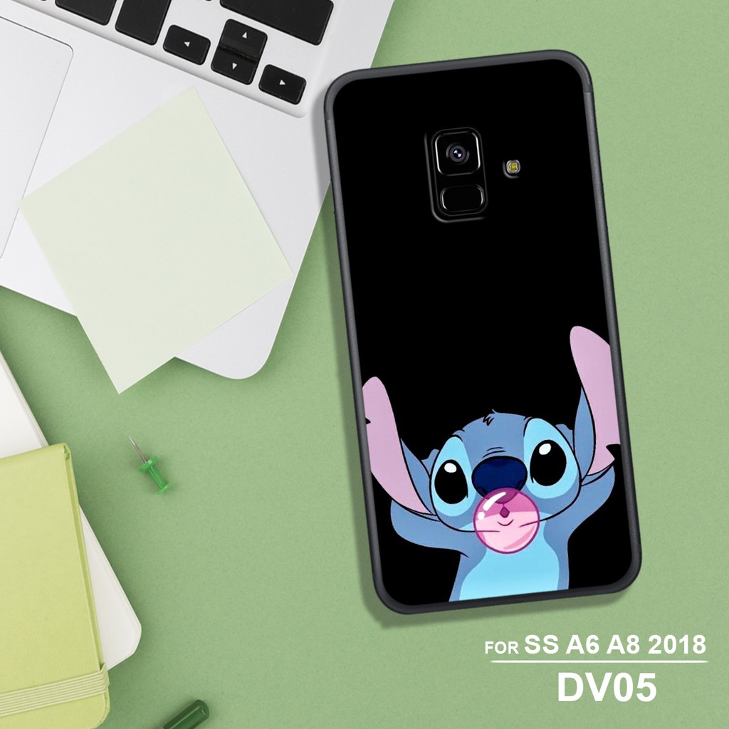 Ốp lưng Samsung A6 - A6 PLUS - A8 -A8PLUS chất liệu UV in hình Disney lilo stitch cute