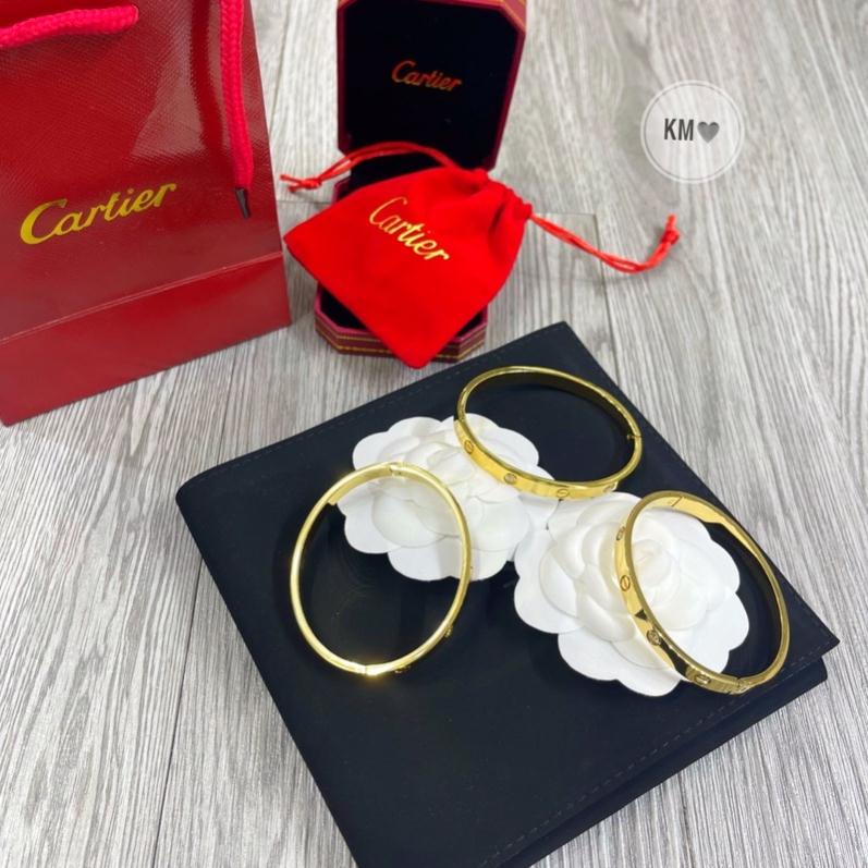 Vòng tay catier titan cao cấp vòng tay nữ - Phụ kiện trang sức Hari korea accessories