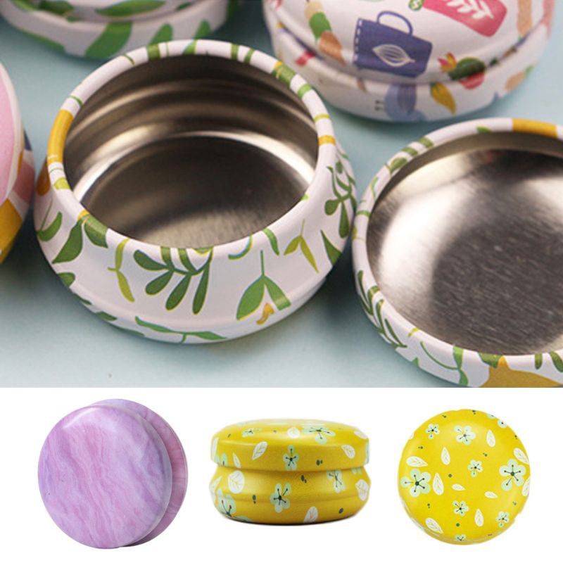 Set 12 hộp thiếc mini dùng để đựng son môi/ nến đa năng tiện dụng