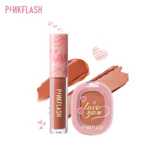 Set Of 2 Pinkflash Makeup Set Including Smooth Liquid Lipstick + Blush
