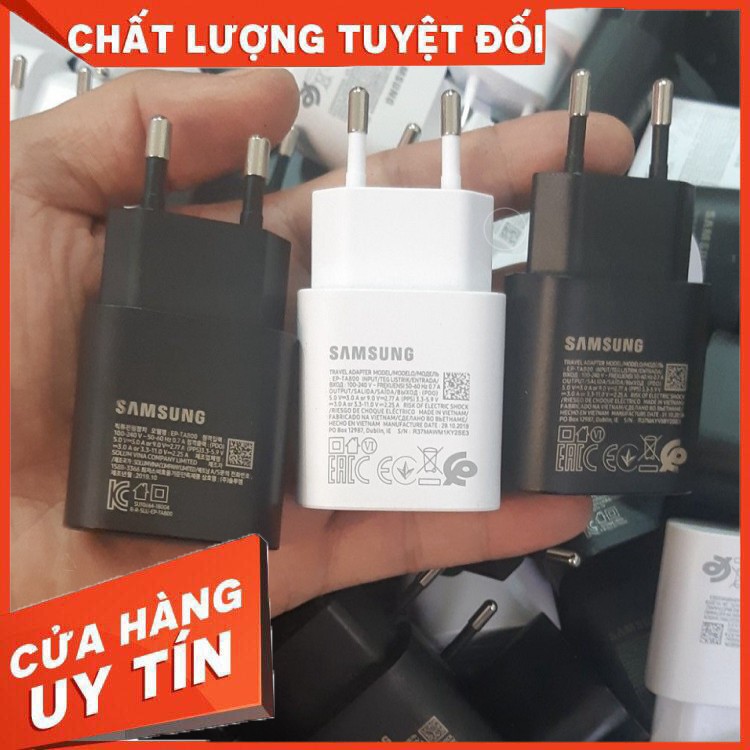 Củ Sạc Nhanh Samsung 25W Chính Hãng, Sạc Siêu Nhanh, Có Bảo Hành 6 Tháng, Rút Ngắn Thời Gian Sạc, Bảo Vệ Máy & Pin