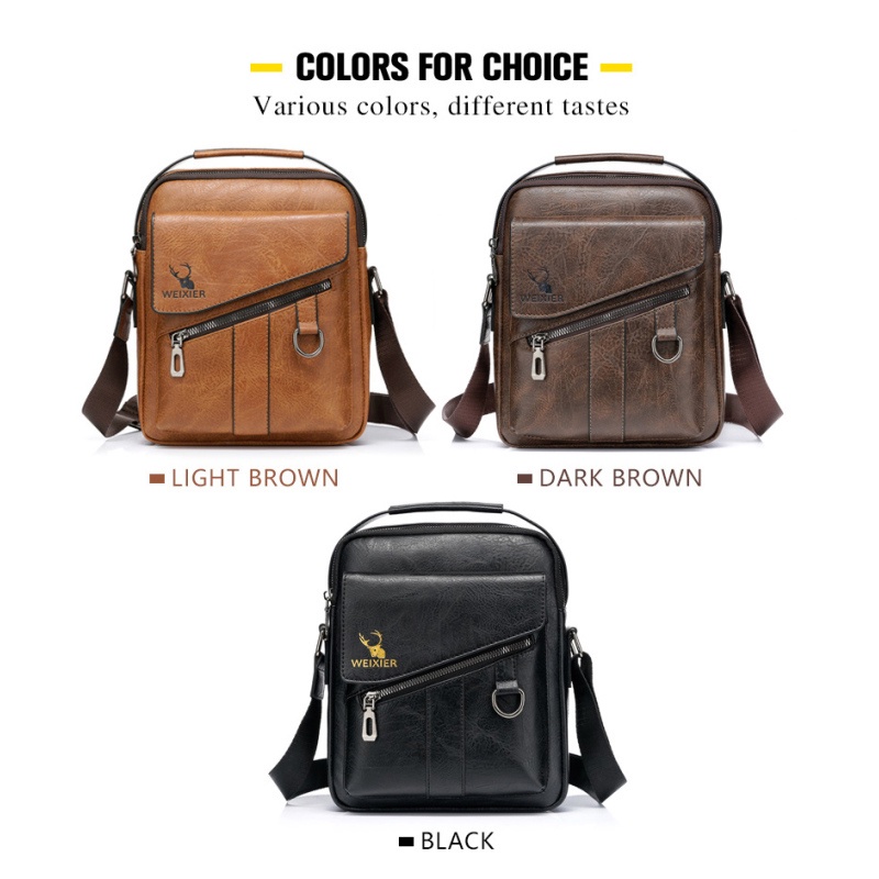 Túi Da Đeo Chéo Phong Cách Vintage Sang Trọng Cho Nam | BigBuy360 - bigbuy360.vn