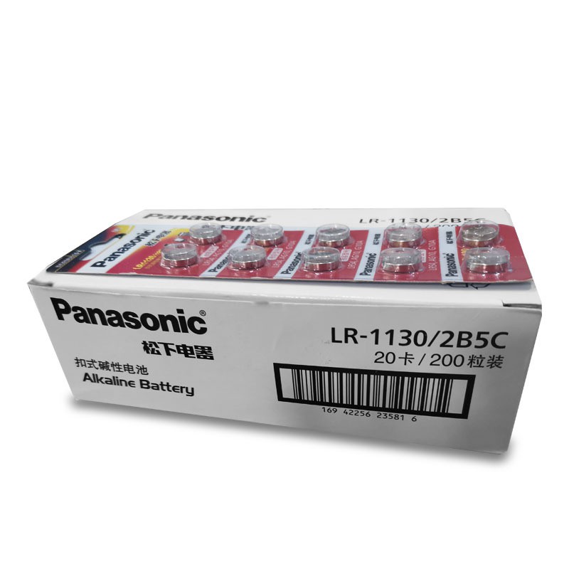 Vỉ 10 Pin cúc áo Panasonic  AG10 / LR54 /  LR1130 / L1131 / 389A Alkaline cho đồng hồ, thiết bị điện tử