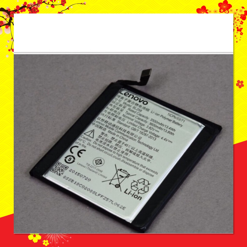 Freeship Thay pin Lenovo Vibe X3 BL258 3500mAh li-ion Polymer Battery