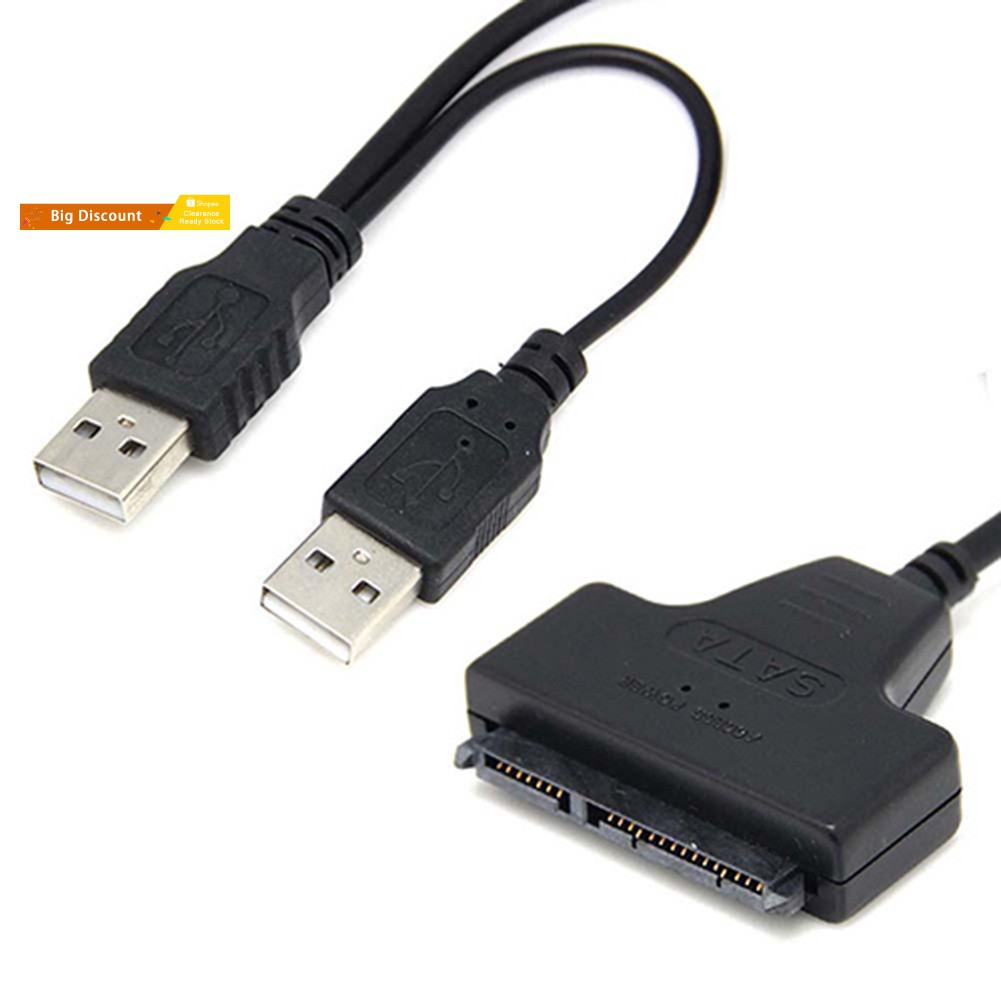 Dây Cáp Chuyển Đổi Cổng Usb 2.0 Sang Sata 22pin Cho Ổ Cứng 2.5 Inch Hdd Laptop