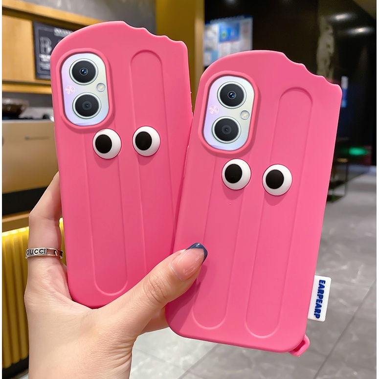 Ốp Điện Thoại Silicon Hình Kem Dâu Tây Dễ Thương Cho OPPO A96 5G Reno 7Z 4Z 7 6 5 Pro A93 5G A93S A72 A53 A55 A54 A56 5G