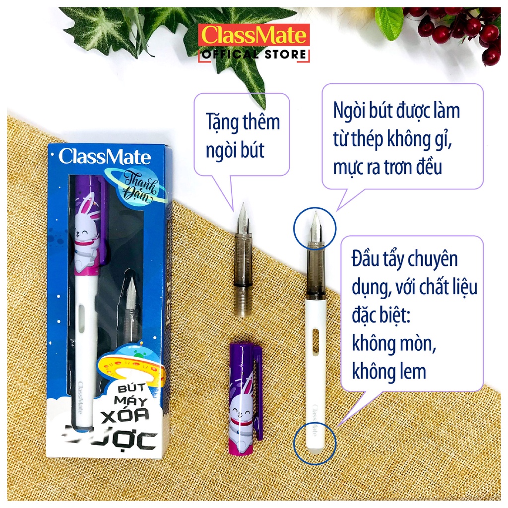 Bút Máy Xóa Được CLASSMATE ICHI Ngòi Nét Thanh Nét Đậm CL-FP501