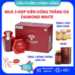 [CHÍNH HÃNG- KHUYẾN MẠI ] MUA 3 TẶNG 1 - Viên uống trắng da Beauty Diamond White [FREESHIP]